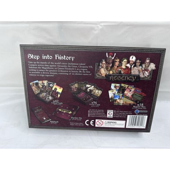 Regency Board Game Pique Games 2021 Pre Owned Complete - Picture 2 of 6
